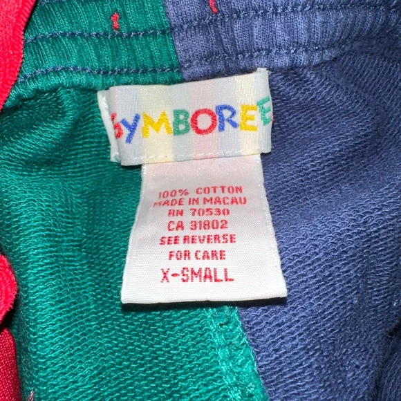 Vintage Gymboree Green and Blue Kids Overalls with Red Accents - Picture 6 of 6